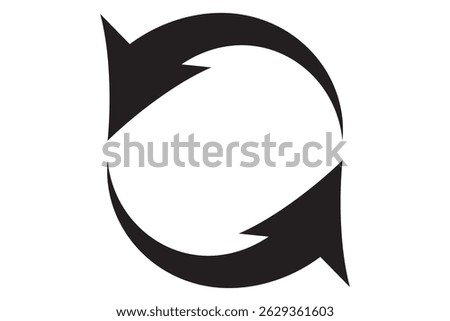 illustration of a circular arrow or recycle EPS 10