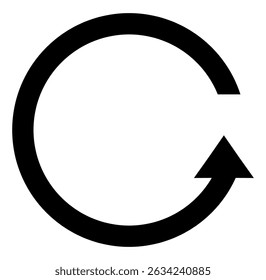 Ilustración de la flecha circular. Refrescar o reciclar signo