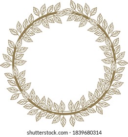  Illustration of circular frame decorative material