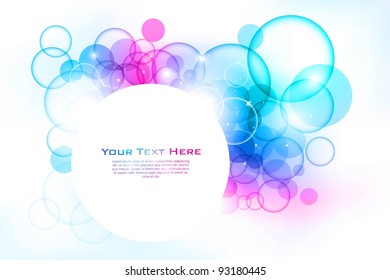 illustration of circular pattern on abstract vector background