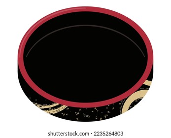 Illustration eines runden Sushi-Koks