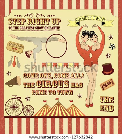 illustration of  circus stars