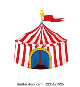 Illustration Circus Tent Stock Vector (Royalty Free) 1235123926 ...