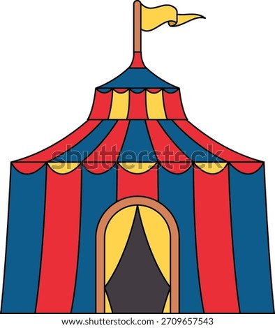 illustration of A circus tent 