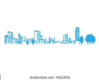 Illustration of the city