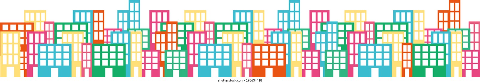 It is an illustration of the cityscape.