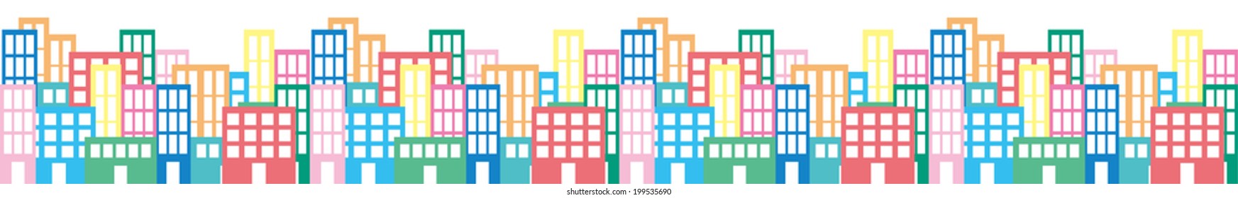 an illustration of the cityscape.