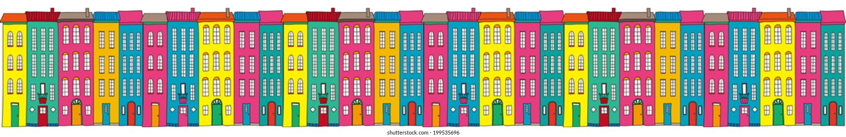 an illustration of the cityscape.