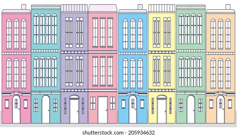 It is an illustration of the cityscape.
