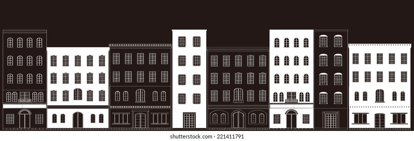 It is an illustration of the cityscape.