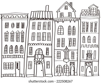 It is an illustration of the cityscape.