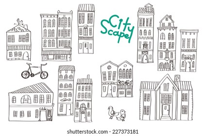 It is an illustration of the cityscape.