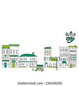 It is an illustration of the cityscape.