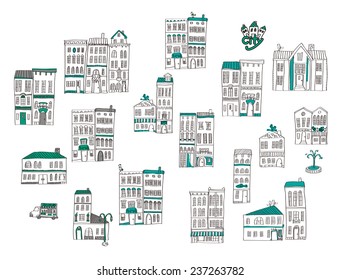 Illustration of the cityscape.
