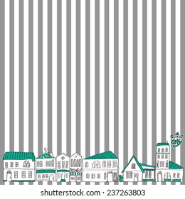 Illustration of the cityscape.