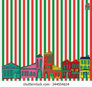 Illustration of the cityscape.