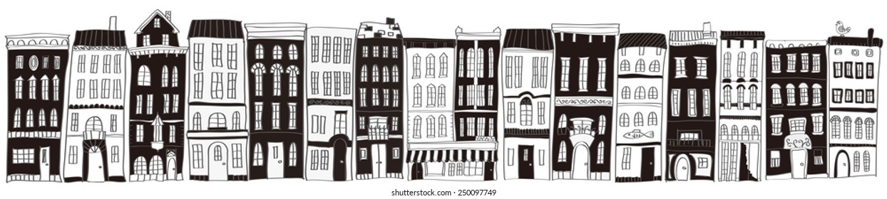 It is an illustration of the cityscape.