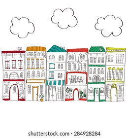 illustration of the cityscape.