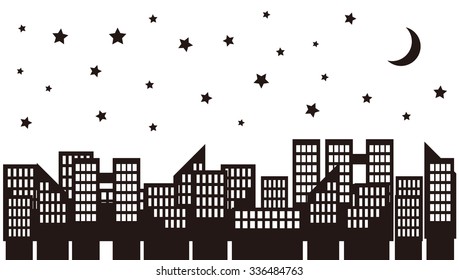 It is an illustration of the cityscape.