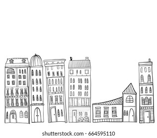 It is an illustration of the cityscape.