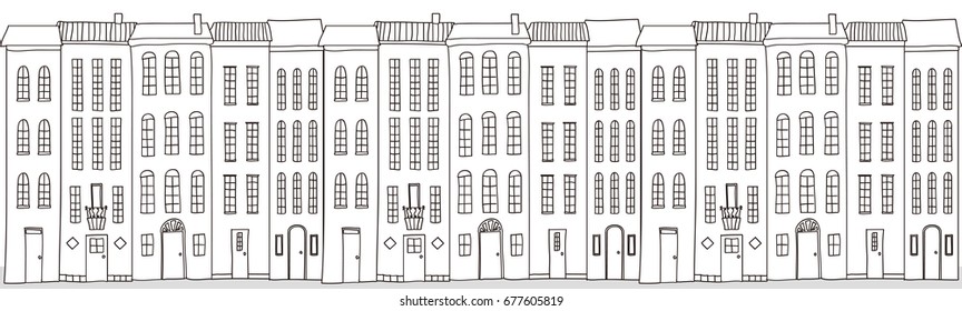 It is an illustration of the cityscape.