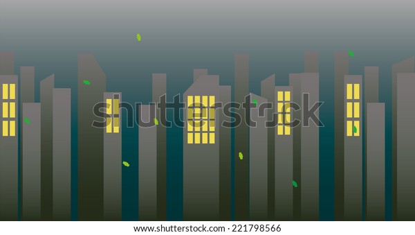 Illustration Cityscape Stock Vector (Royalty Free) 221798566 | Shutterstock