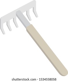 Illustration of Clam digging, hunting rake.