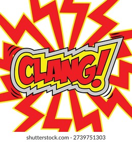 The Illustration of Clang Electric Comic Pop Art