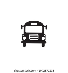 illustration of clasic bus flat icon design