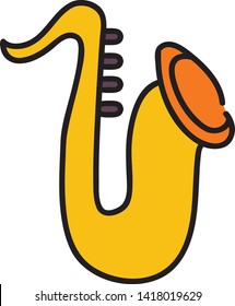 illustration of clasical trumpet icon