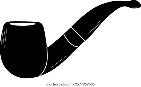 the illustration of the classic smoking pipe