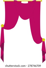 illustration of classical curtains