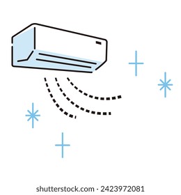 Illustration of clean air conditioner