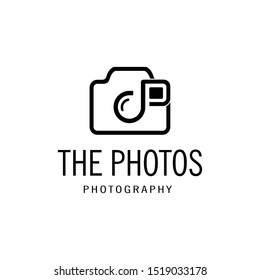 Illustration of a clean and modern photo camera logo design