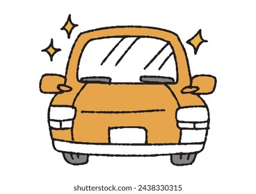 Illustration of a clean and washed car