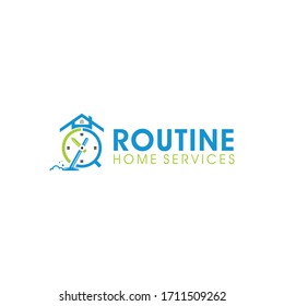 Illustration of cleaning concept vector logo design template