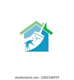 illustration of cleaning service, vector art.
