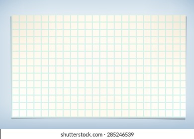illustration of clear page from notebook blue color 
