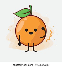 Ilustración del personaje vectorial de la caricatura de Clementine Orange