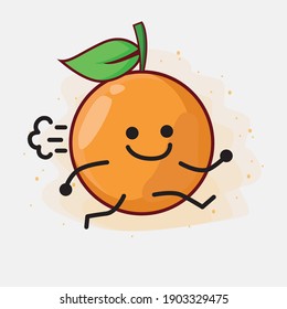 Ilustración del personaje vectorial de la caricatura de Clementine Orange