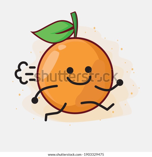 Illustration Clementine Orange Cartoon Vector Character Stock Vector ...