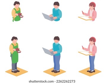 Illustration of client and web creator