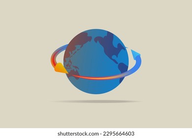 illustration of a climate anomaly that brings seasonal changes of hot and cold around the equator and the pacific ocean