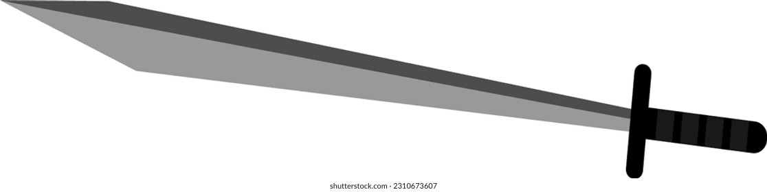 illustration and clip art of a sword isolated on white