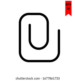 illustration of clip flat icon
