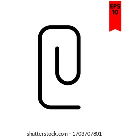 illustration of clip flat icon