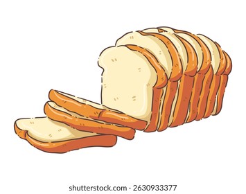 illustration, clipart, elements, bread, food