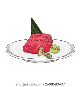 illustration, clipart, elements, Japanese food, sushi