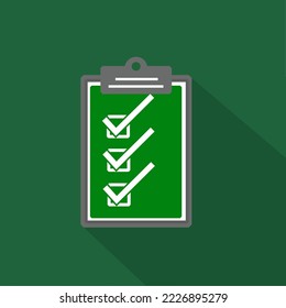 Illustration of Clipboard with checklist