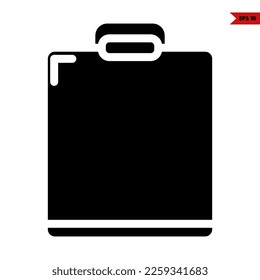 illustration of clipboard glyph icon
